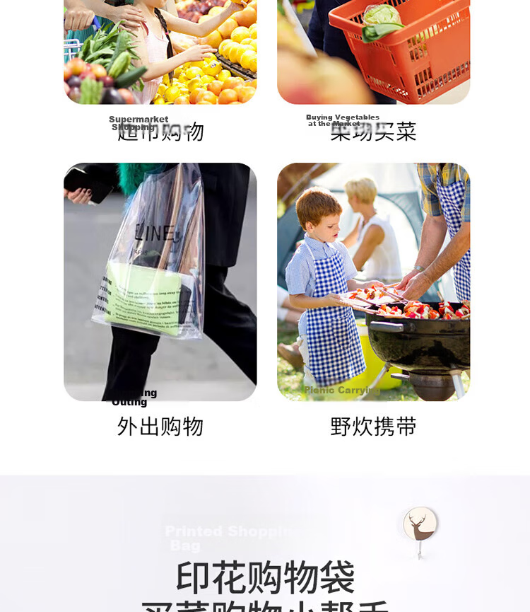 Kelianghuizi Travel Folding Storage Bag, Outdoor Picnic Handbag, Household Portable Eco-Friendly Shopping Bag, Grocery Bag, Gray 12