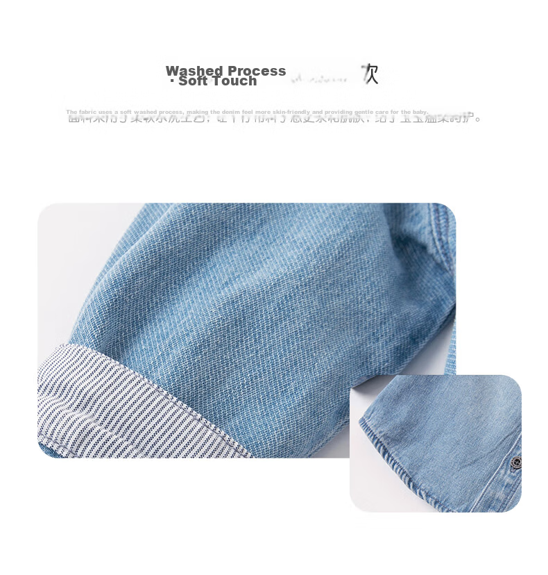 DAVE & BELLA Boys' Shirt, Children's Clothing, Toddler Denim Jacket, Little Kids' Top, Autumn Infant Shirt, DBX14767-NN 4