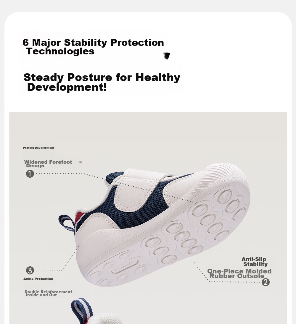 BOBDOG Toddler Shoes, Baby Walking Shoes, Soft Sole, Non-Slip, Spring Style, Anti-Collision, Functional Shoes for Boys And Girls, Infant Footwear, Khaki, Size 20 7