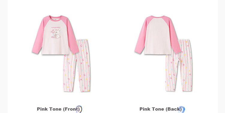 Balabala Kids Summer Pajama Set Air Conditioning Clothes Boys Girls Homewear Pure Cotton Skin-Friendly 17