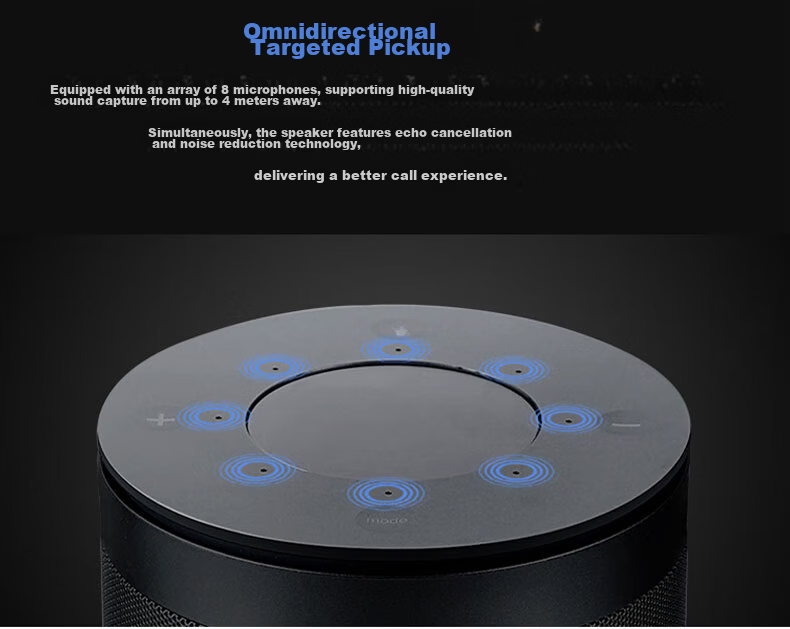 KanDao 360° Panoramic HD Video Conference Camera with Wireless Screen Casting, Amplification, And Microphone Pickup All-In Conference System Omnidirectional Microphone Meeting Solution Meeting Pro 12