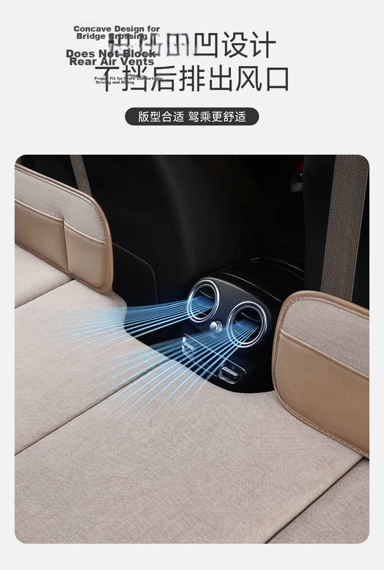 Weiyi Car Mattress, Rear Seat Sleeping Pad, Foldable Non-Inflatable Mattress for Camping, Travel, Portable Self-Driving Trip Bed 13