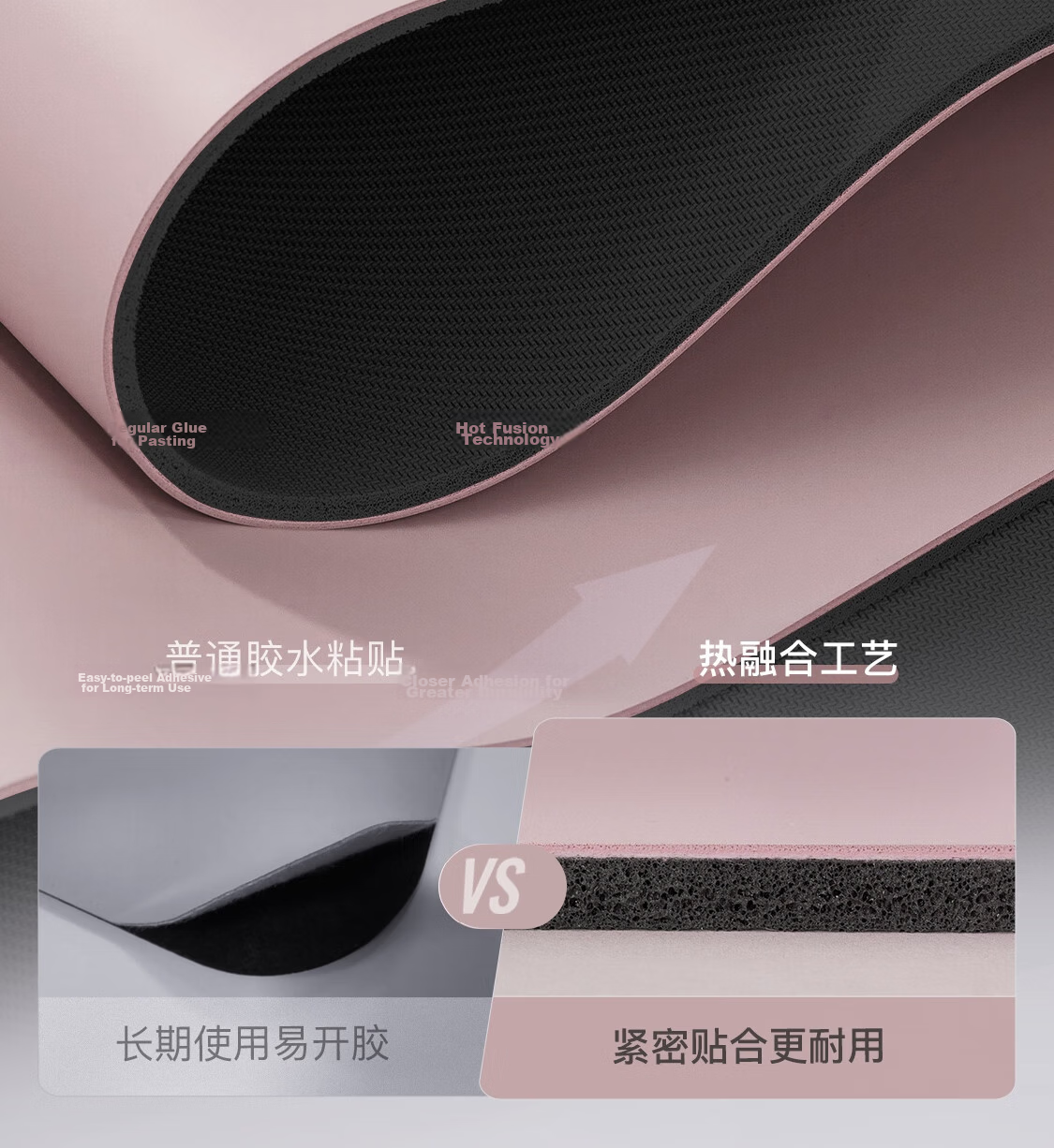 Keep Natural Rubber Professional Non-Slip Yoga Mat for Men and Women Home Fitness with Positioning Lines Classic Black 23