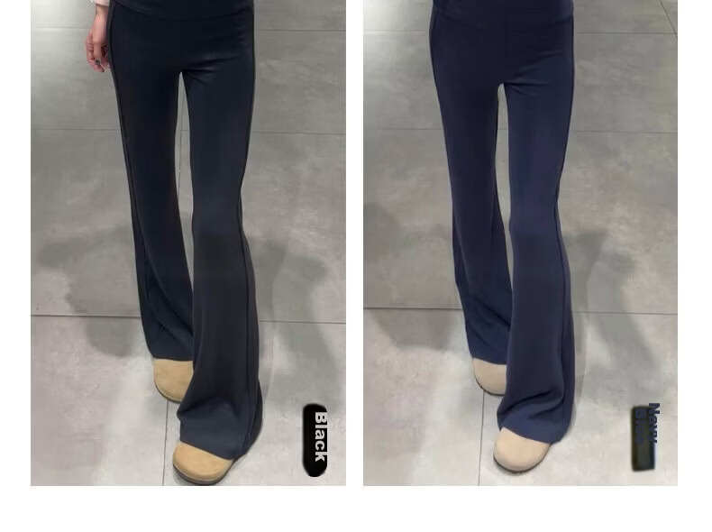 Langsha Women's Thin Flared Pants Summer 2026 New American Style High Waist Slim Yoga Flared Sweatpants Draped Casual Sports Pants 5