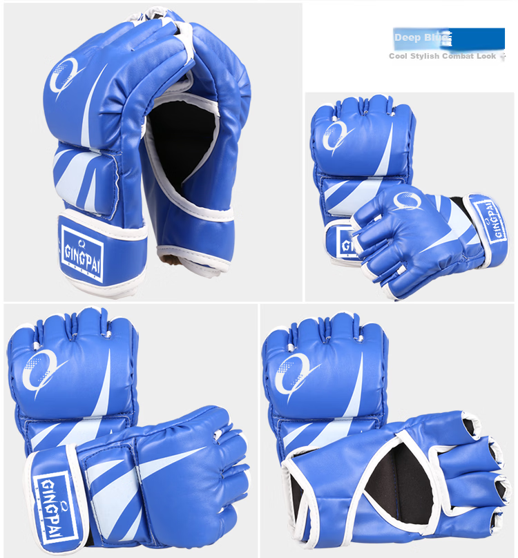 Competitive Edge Boxing Gloves for Adults and Kids, MMA Gloves for Women, Half Finger Sandbag Training Taekwondo Gloves 9