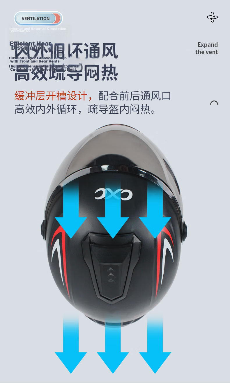 Che Xiaocheng Motorcycle Helmet Electric Vehicle 3C Certified Summer Breathable Safety Helmet Half Helmet Sunshade Sunscreen Visor Safety Cap Black Adjustable Head Circumference Universal for All Seas 4