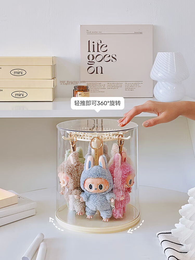 EACHY Blind Box Display Case, Transparent Dust-Proof Storage Box for Figurines And Toys, Labubu Pop Mart Display Case - Large Size 7