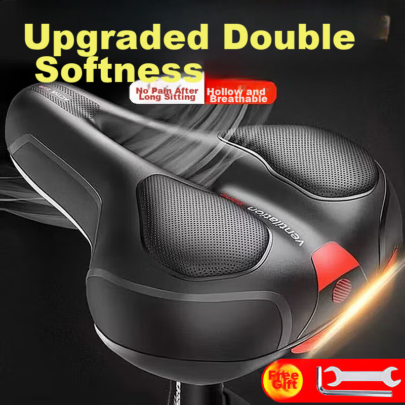 Phoenix Mountain Bike Saddle Ultra-Soft Thickened Comfortable Bicycle Seat Cushion Accessory