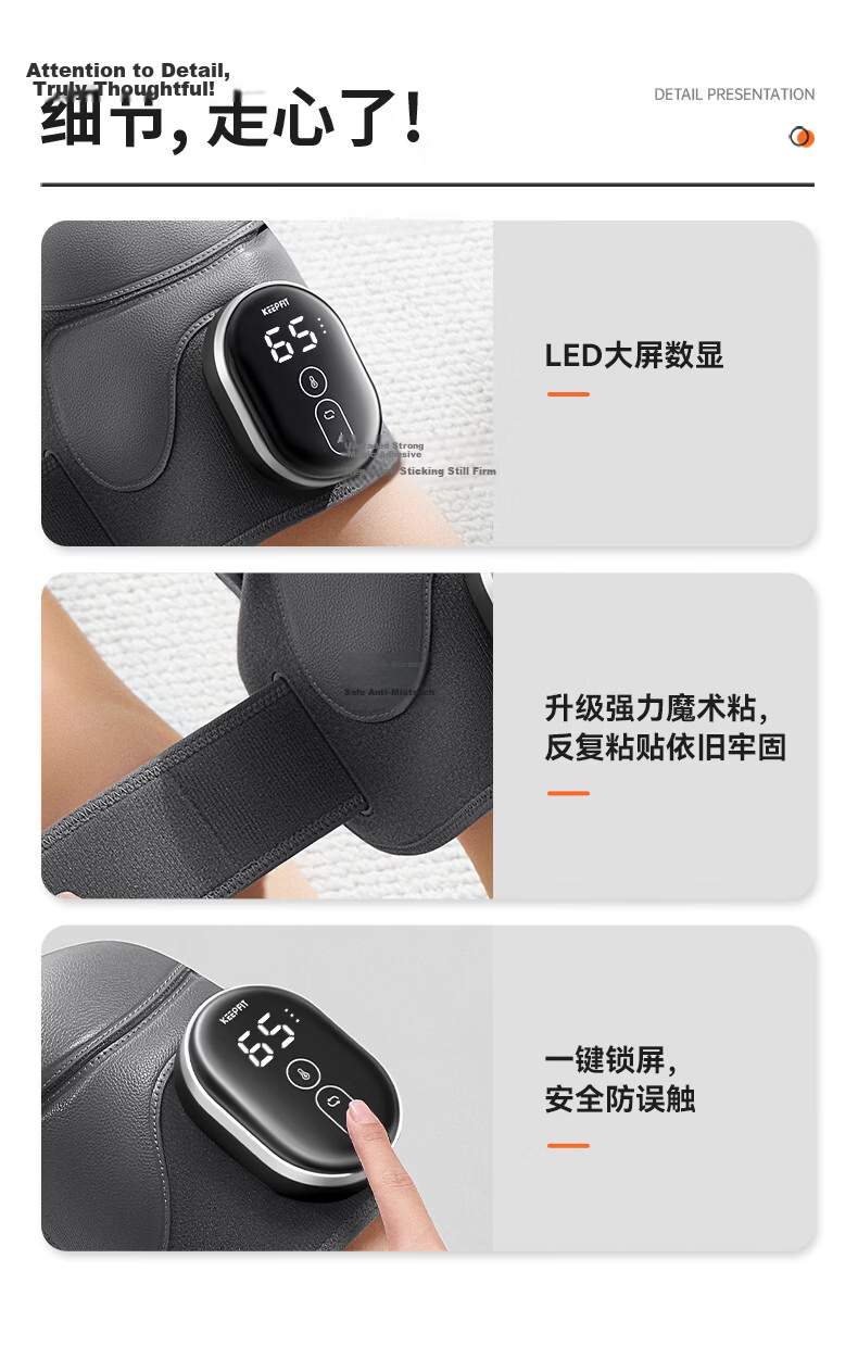 Keepfit Knee Heating Therapy Device, Electric Heated Knee Pad, Warmth-Generating Joint Pain Relief, Synovitis Treatment, Gift for Elderly on Mid-Autumn Festival 22