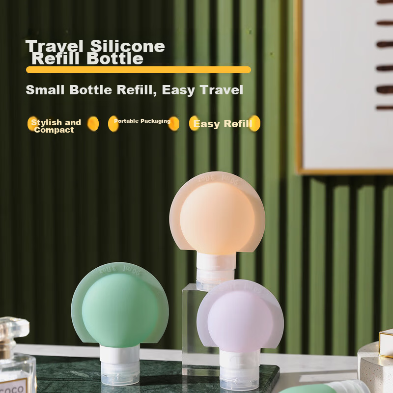 Silicone Travel Refillable Leak-Proof Press Dispensing Bag for Shampoo and Skincare Sample Storage Portable Small Bottle 1