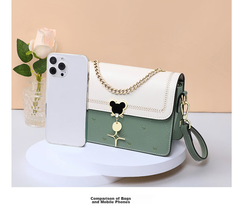 Love Sea Cowhide Leather Women's Shoulder Bag Crossbody Bag Trendy Underarm Bag Boutique Birthday Gift High-End Feel for Girlfriend Wife 17