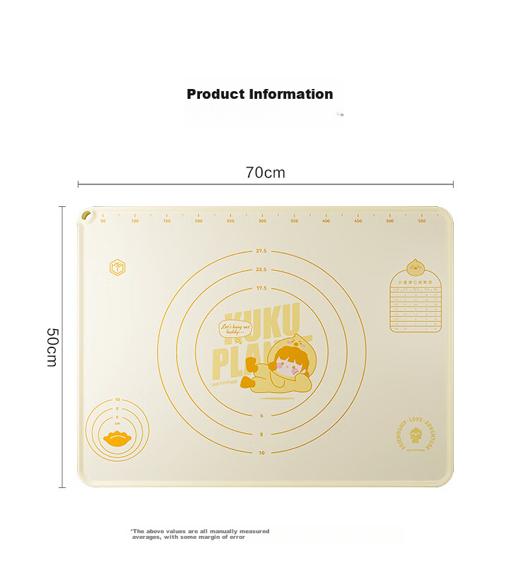 JD Original Dough Kneading Mat, Thickened Baking Silicone Mat with New National Standard, 99.9% Antibacterial Rate [80*60] 15