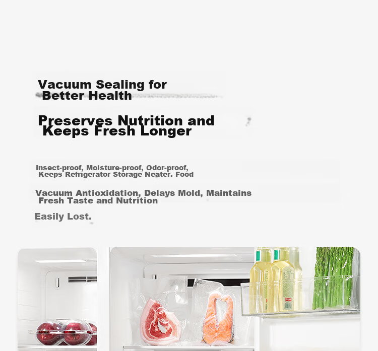 Mijia Xiaomi Vacuum Sealer Dual-Use Automatic Food Preservation Machine Household Small Fully Automatic Press-Free Sealing Machine 5
