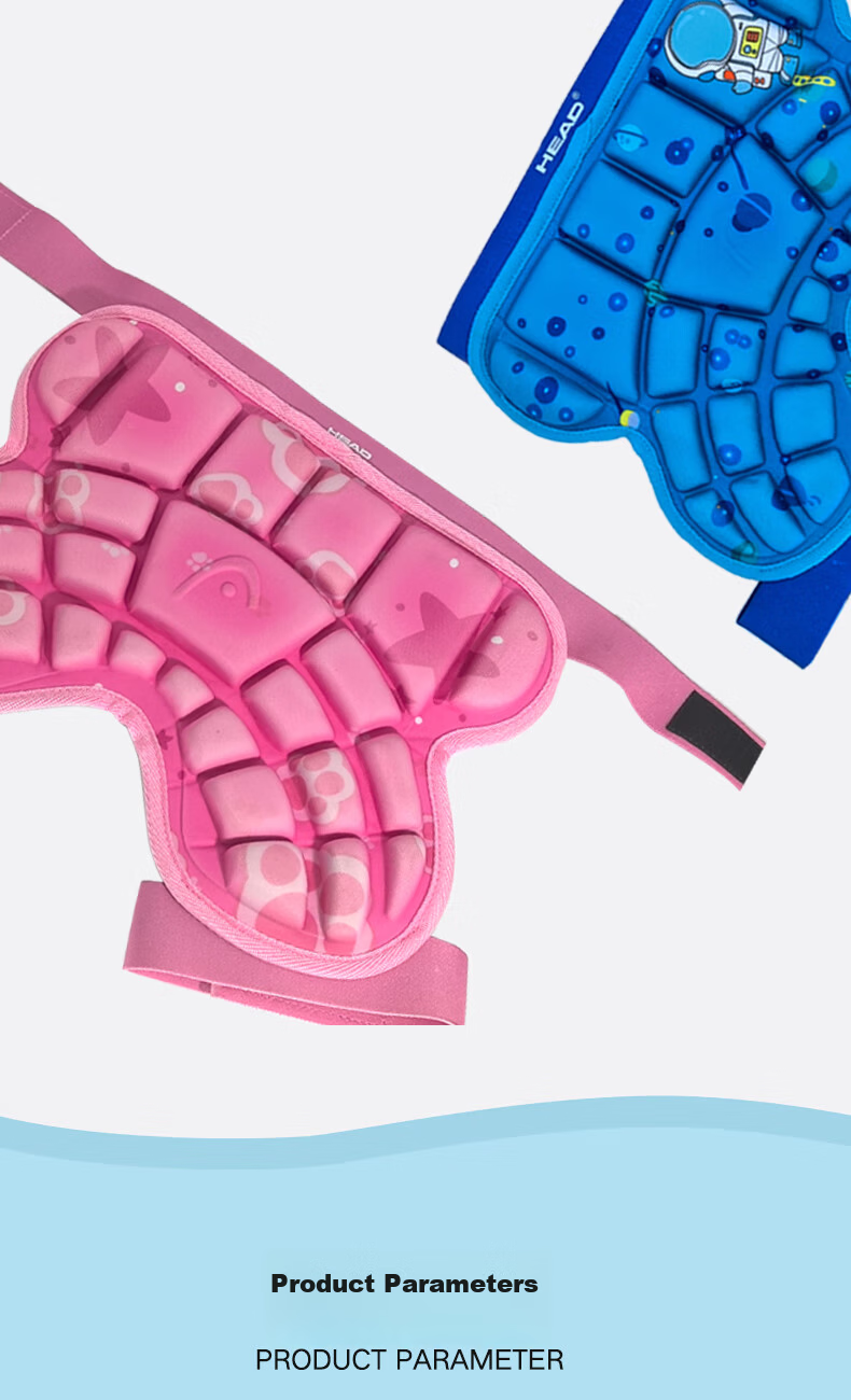 HEAD Roller Skating Protective Gear, Children's Ice Skating Hip Guards, Anti-Fall Pants, Inline Skating Hip Pads, Skateboarding And Skiing Buttock Pads, Pink Small Size 5