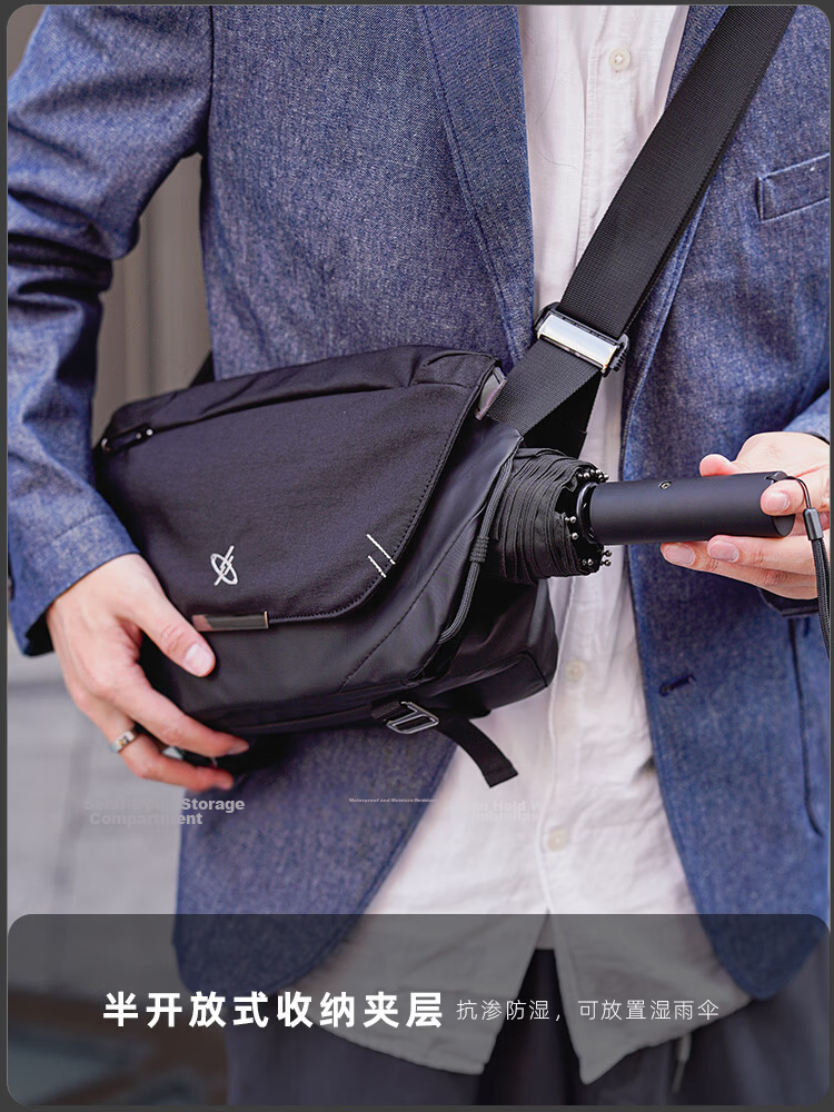 GYXX Star Trace Crossbody Bag, Unisex Shoulder Functional Chest Bag, Sports Casual Commuter Backpack, Trendy Large Capacity Tablet Messenger Bag 15