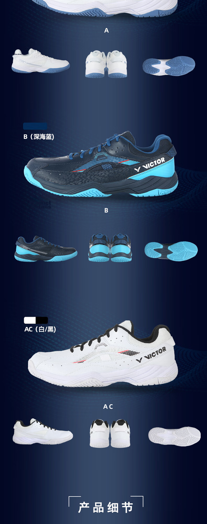 VICTOR Badminton Shoes A170II Second Generation for Men And Women, Wear-Resistant Breathable Sports Shoes, White And Gray, Size 42 3