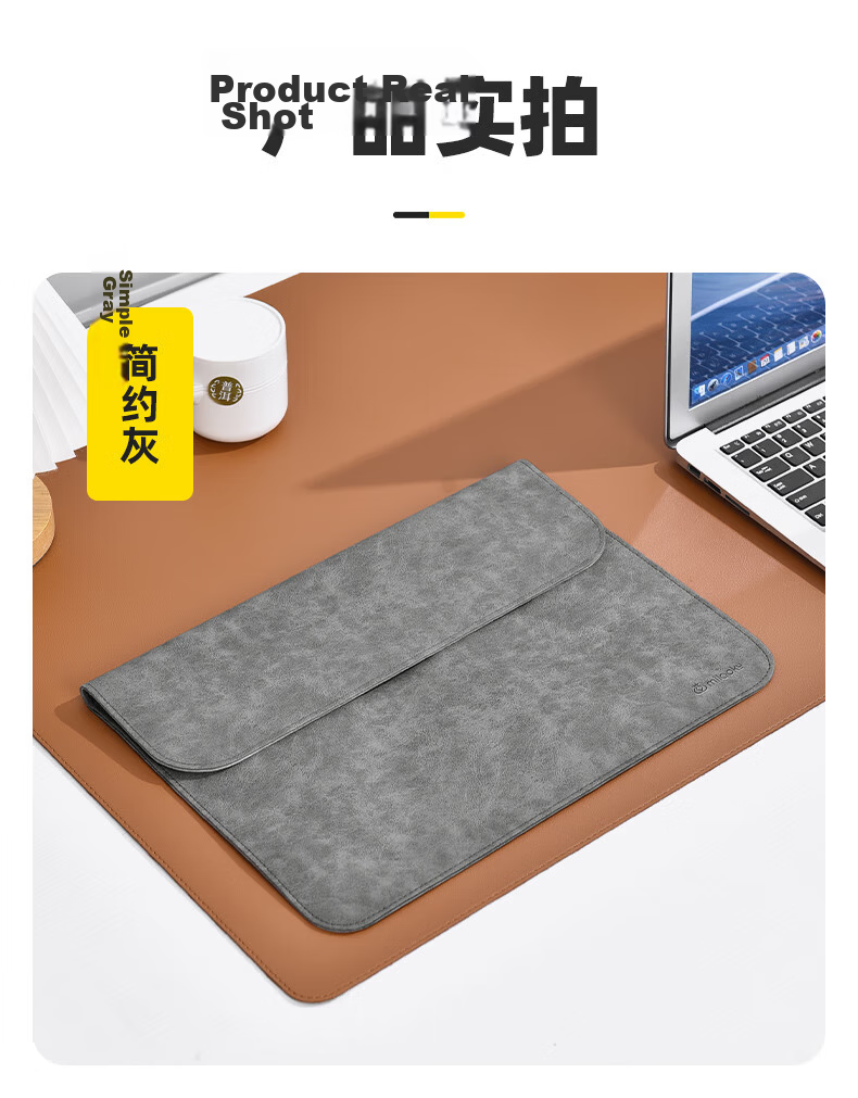 Milooky Apple Laptop Sleeve Compatible with MacBook Neo13 Leather Case Protective Cover for Air/Pro 13.6 14