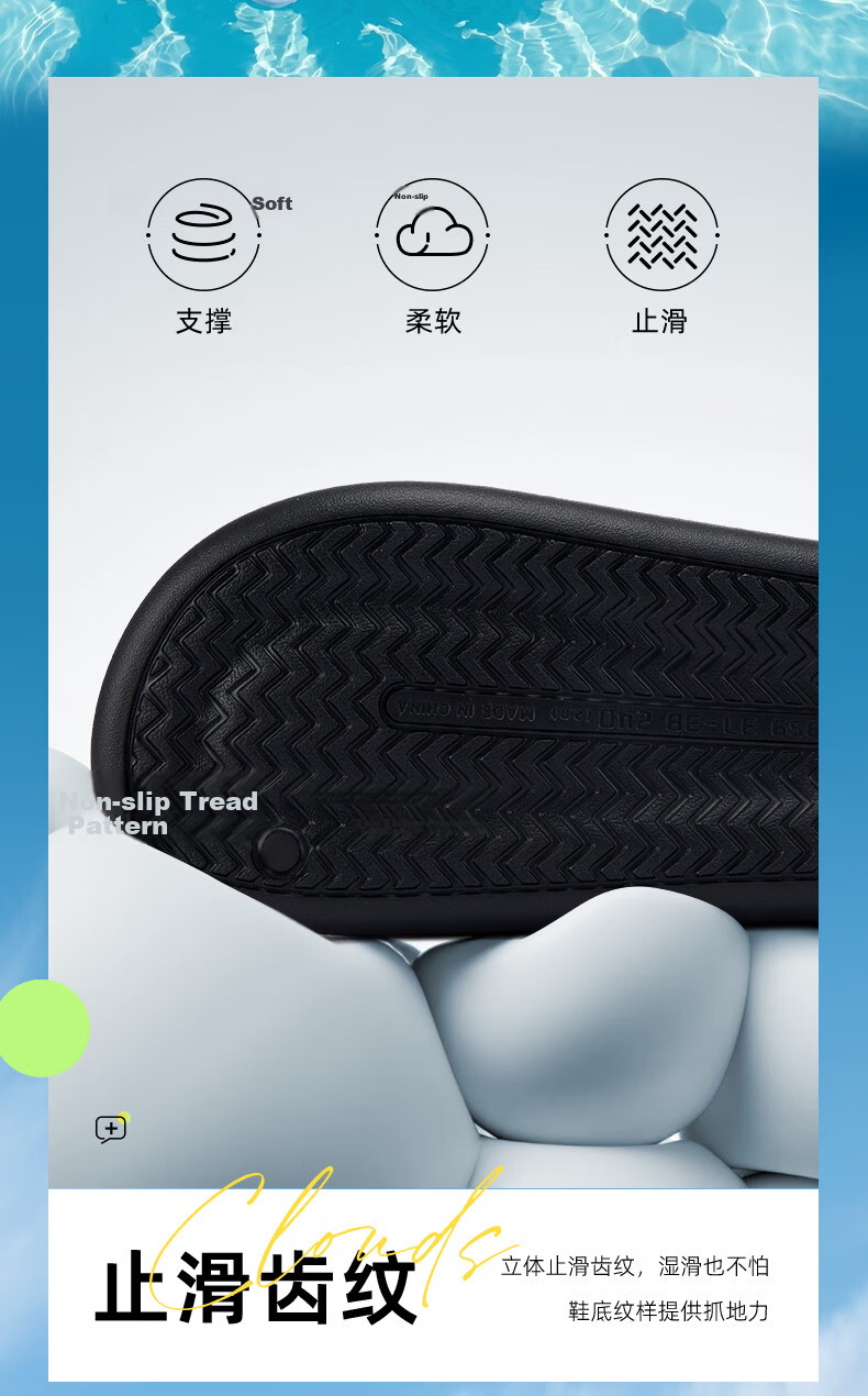 361° Cloud Thick Sole Slippers Women Non-Slip Soft Indoor Home Casual Flat Sandals Women's Slide Sandals 14