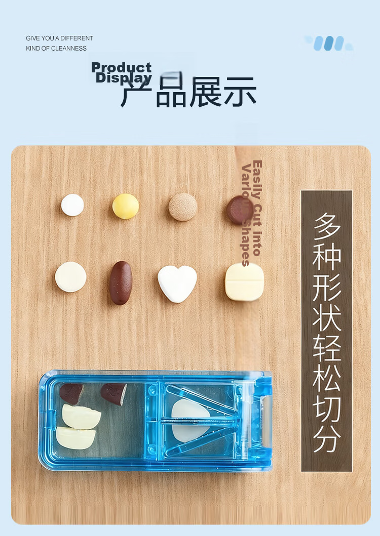 Xinqin Portable Weekly Pill Organizer, Medicine Storage Box with Double-Layer 8 Compartments, Multifunctional Container for Pills And Tablets 20
