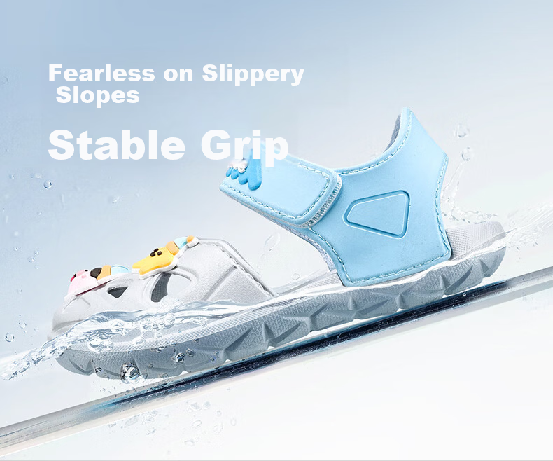 Cheerful Mario Baby Boys Summer Closed-Toe Sandals 2026 New Hollow Shoes Kids Non-Slip Soft Sole Girls Beach Shoes 6