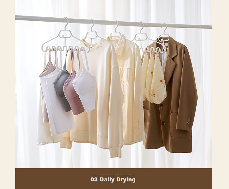 JD Jingzao Cream White Storage Magic Duckbill Baseball Cap Dormitory Wardrobe Scarf Organizer Hanger Round Ring Hooks 2 Pieces 16