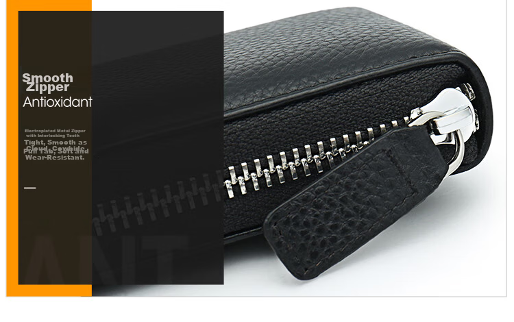MEXICAN Men's Card Holder, Anti-Magnetic, Anti-Theft, Top-Layer Cowhide, Bank Card Wallet, Driver's License Holder, Horizontal Style Document Case 10