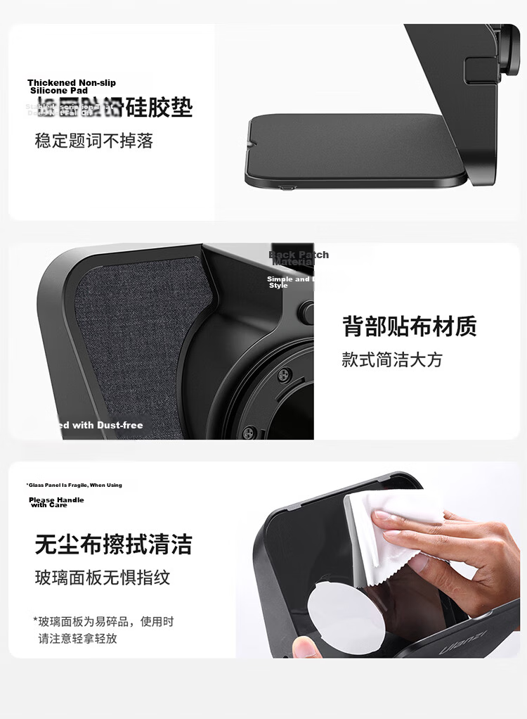 Ulanzi RT02 Universal Teleprompter for Large Smartphone Screens, DSLR Cameras, Portable Short Video Outdoor Shooting, Live Streaming Hosts, Douyin Lip-Sync Device Board, Script Reader 4