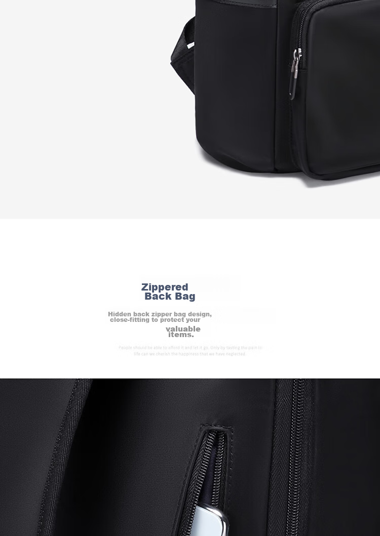 GOLF Laptop Backpack with 14-Inch Notebook, Men's Backpack with Earphone Holes, Business Travel Large Capacity Desig 11