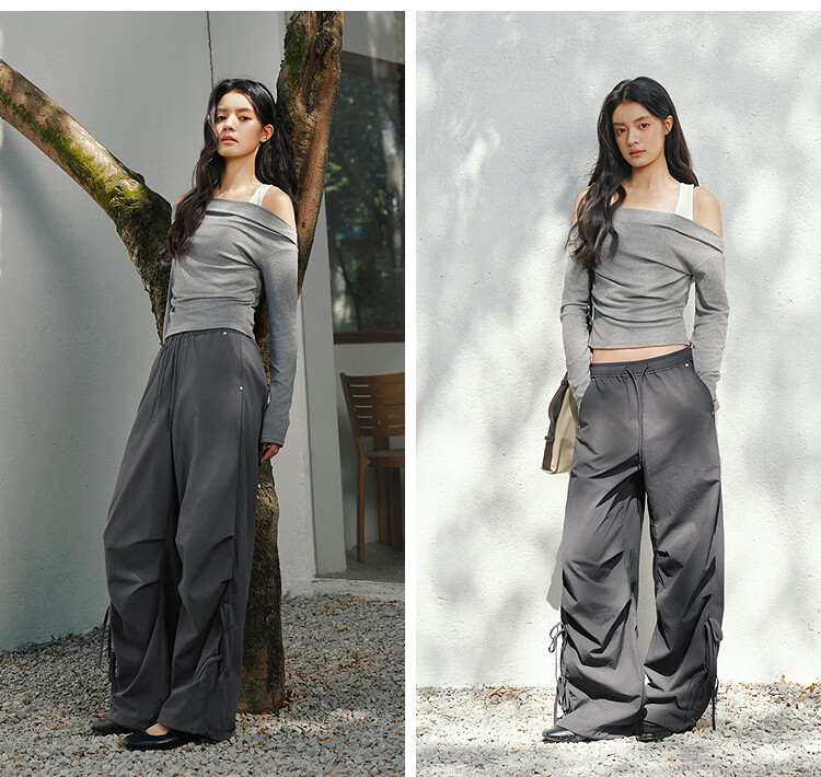Semir Mall Same Style | Women's Summer Casual Pants Sun Protection Moisture-Wicking Quick-Dry 2026 Cool Wide-Leg Pants 101326127012A 30