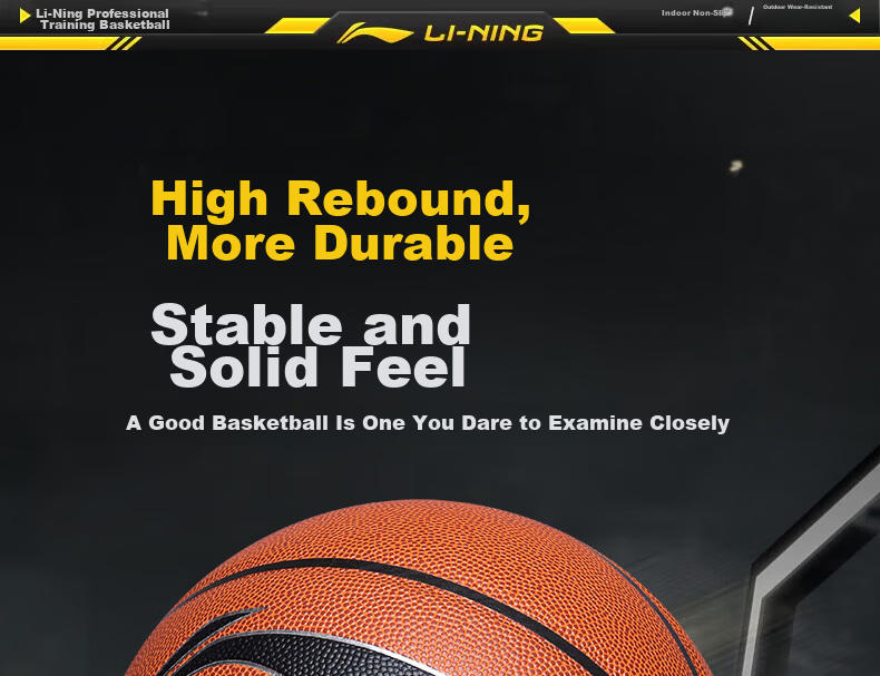Li-Ning Basketball for Adults, Professional Competition Basketball for Teenagers Aged 12-18, Outdoor Basketball Training for Middle School Entrance Exam, Gift for Boys 20