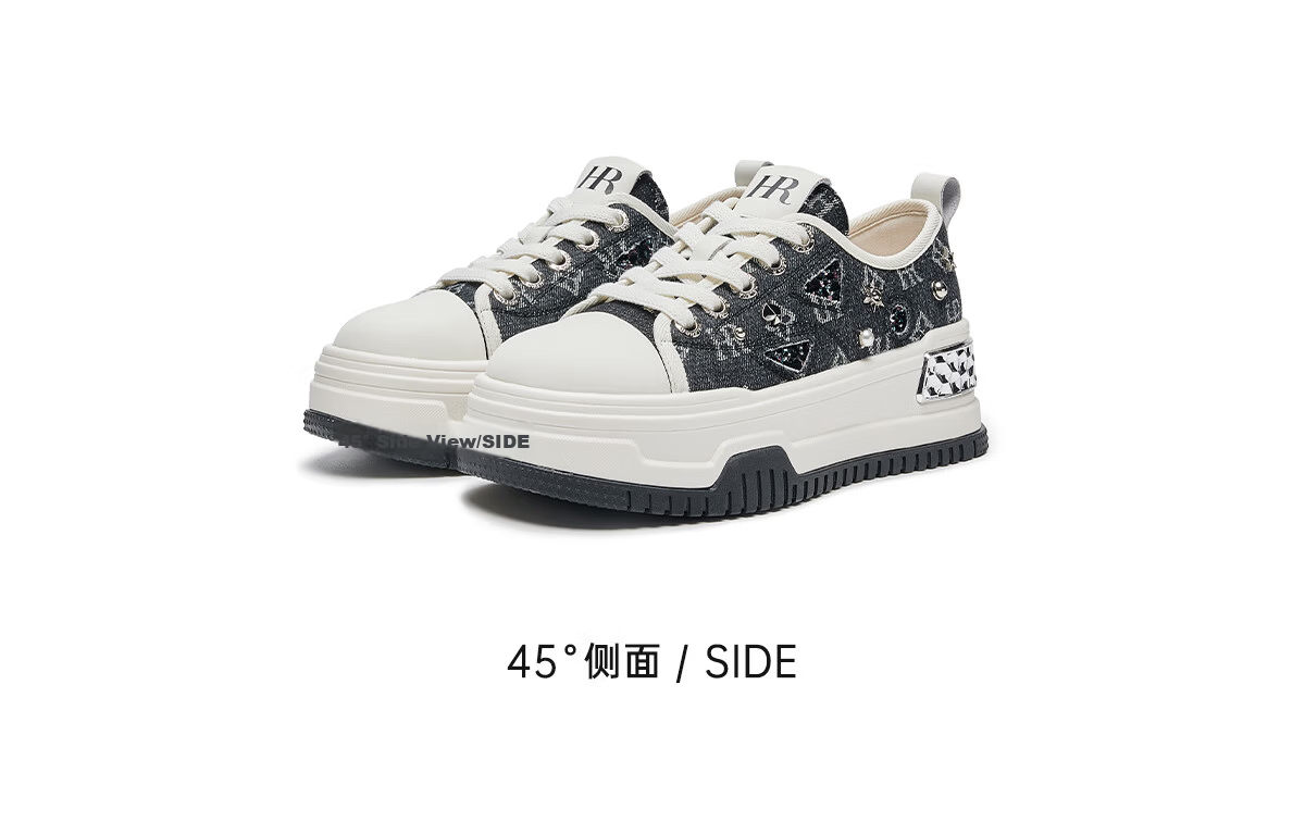 HR Helena Women's Shoes 2026 Autumn New Thick Sole Height Increasing Sneakers Comfortable Versatile Casual Shoes Black Beige Size 38 9