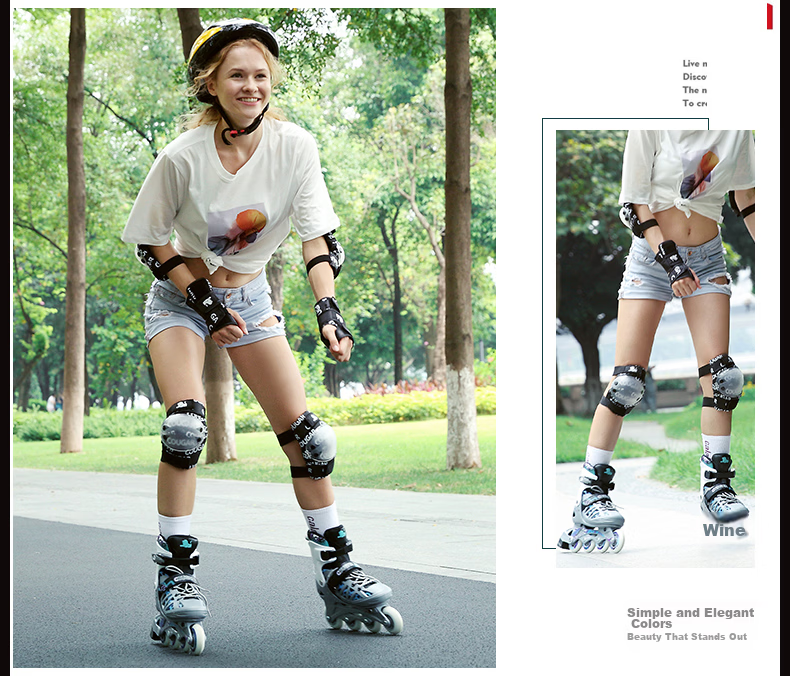 COUGAR Adult Adjustable Inline Skates Silver Purple Size M 10