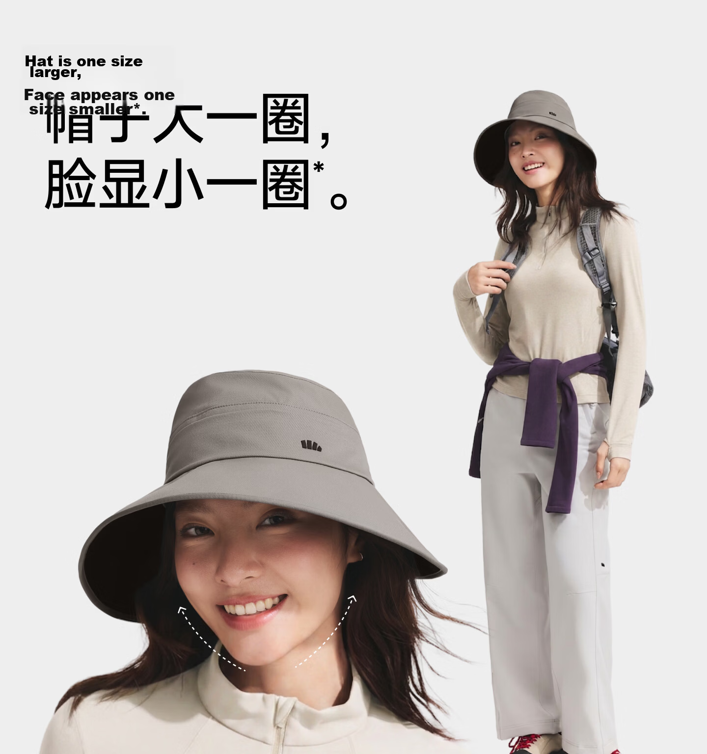 Beneunder Women's Fisherman Sun Hat Outdoor Sunshade Hat Spring Summer Windproof Wide Brim Face Slimming WR013 22