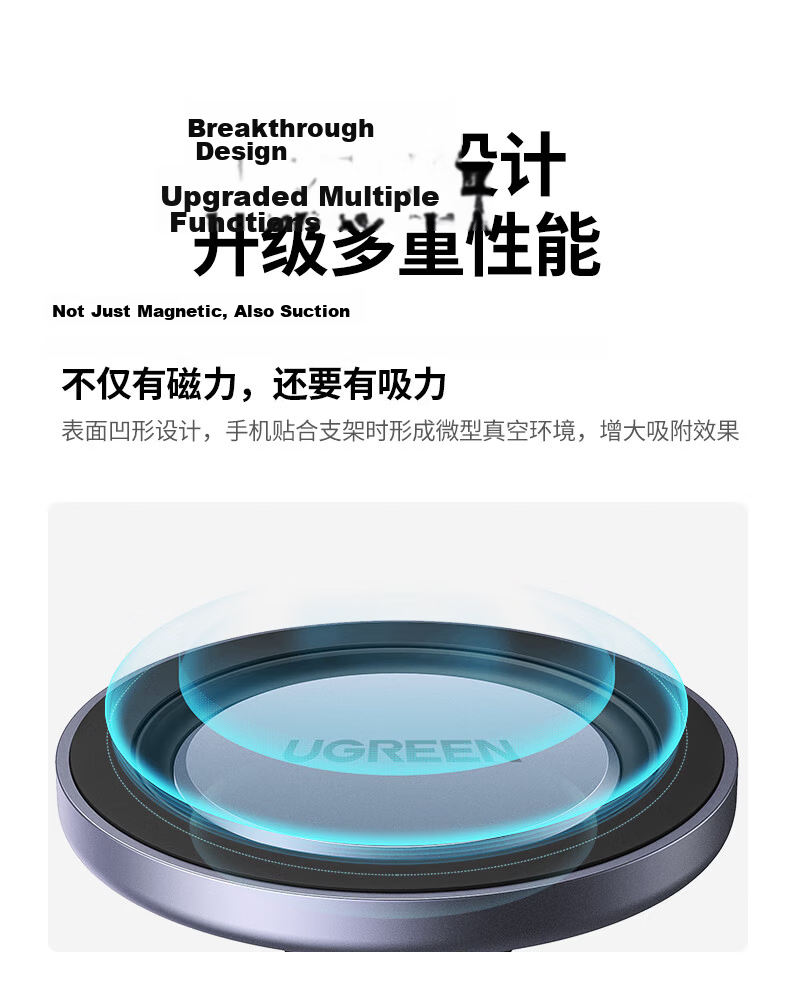 UGREEN Magsafe Car Mount Magnetic Air Vent Phone Holder Compatible with Mercedes-Benz 2