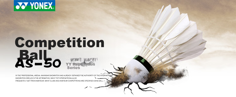 YONEX Professional Badminton Competition Shuttlecocks, High-Quality Durable Stable AS-20, 12-Pack Selected Goose Feather Shuttles, 2-Speed 1