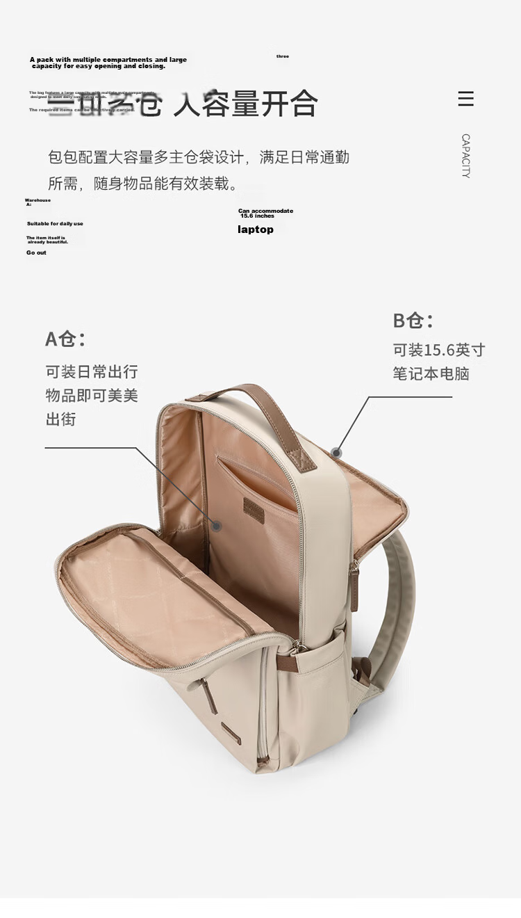 GOLF Women's Backpack 14/16 Inch Laptop Bag Travel Backpack Business Briefcase Gift for Girlfriend 12