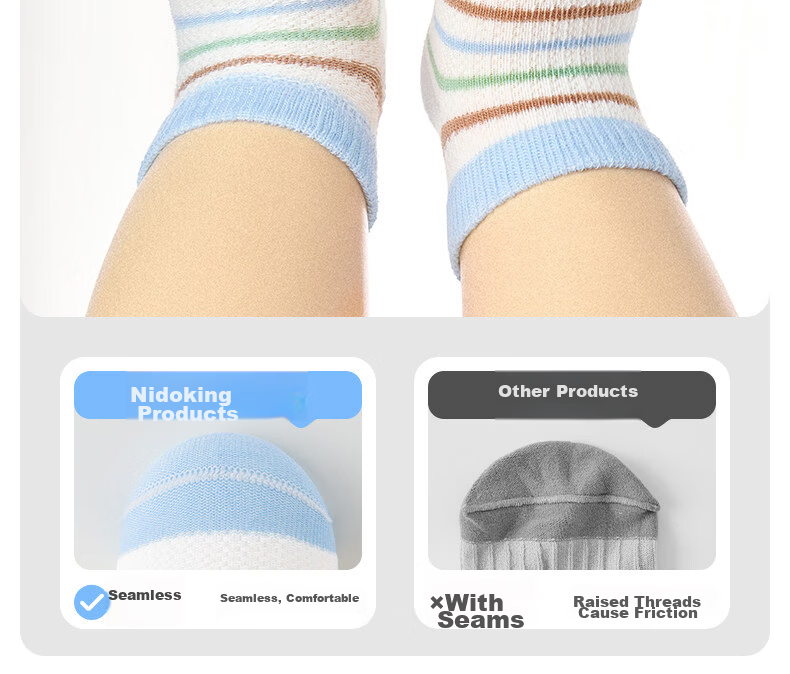 Nido Bear Kids Summer Cotton Short Socks Baby Thin Breathable Mesh Boys Ankle Socks 13