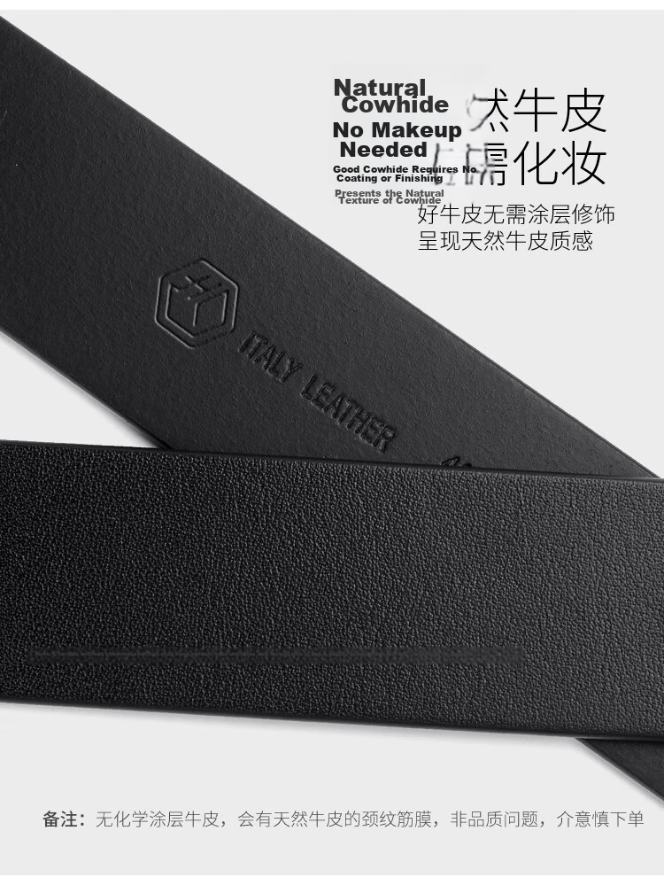 JD Original Imported Genuine Leather Pin Buckle Belt, Top-Grain Cowhide Men's Waistband, 2026 New Style Gift for Boyfriend, Husband, Father 11