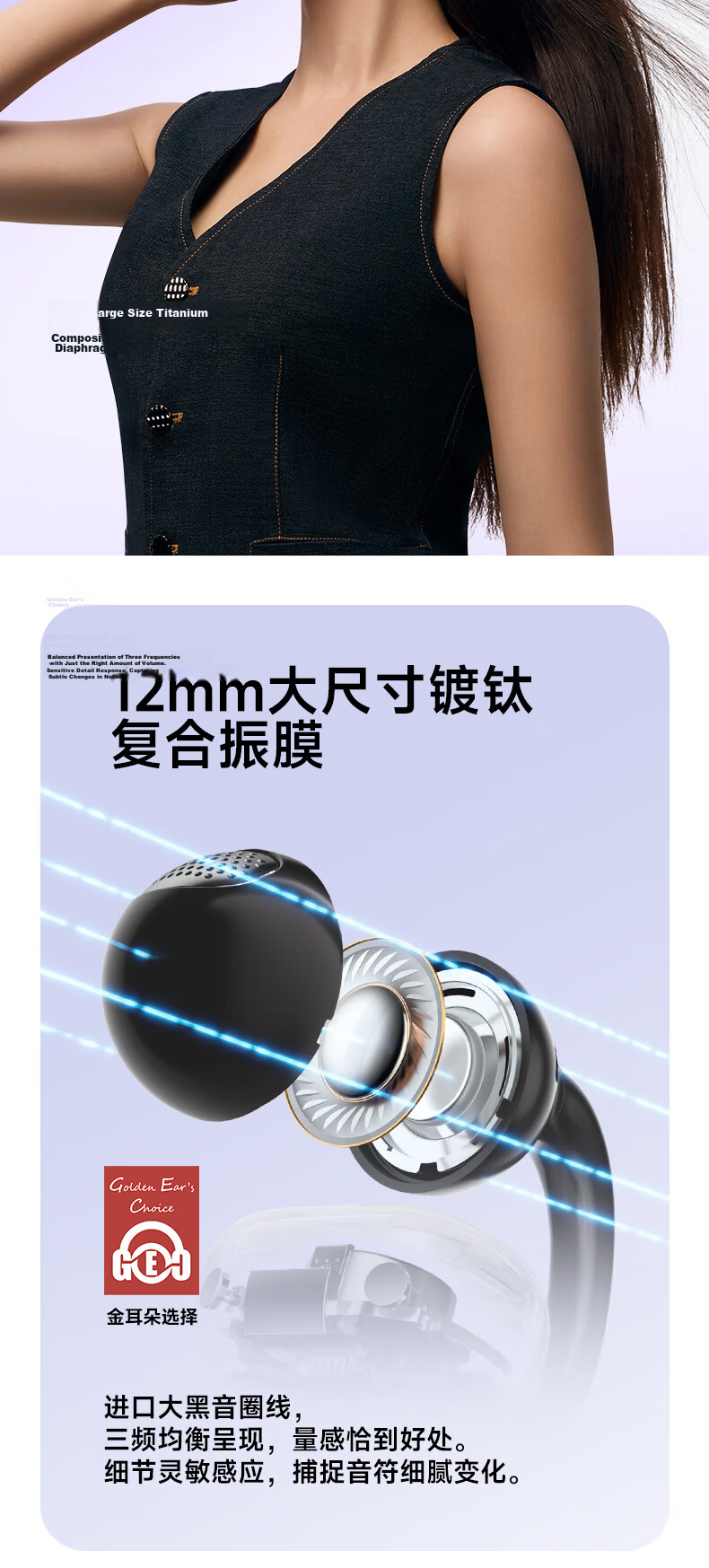 EDIFIER [Gao Qing Chen's Choice] Comfo Clip Q Ear-Clip Open Bluetooth Headphones, Translation Headphones, Compatible with Apple, Huawei, Xiaomi, Ink Jade Gray, Graduation Gift 7