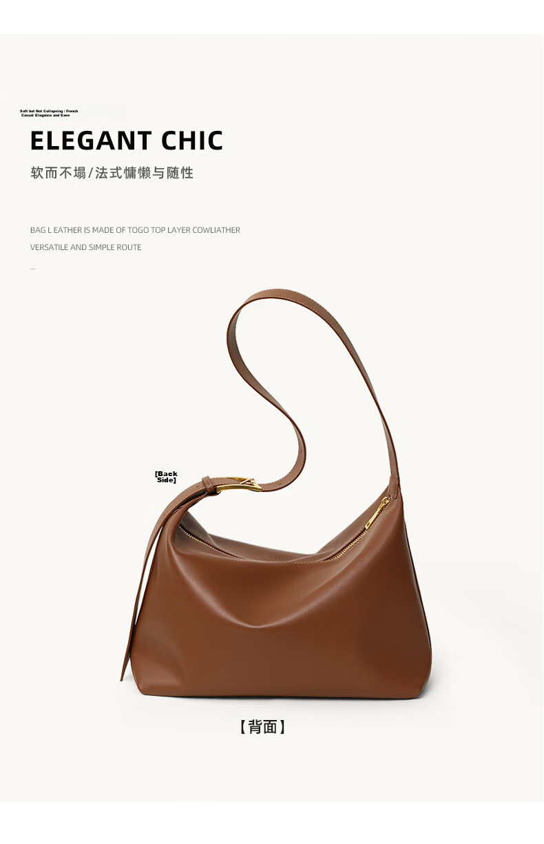 Viney Large Capacity Cowhide Tote Bag for Women Shoulder Crossbody Underarm Bag Birthday Gift High-End Feel for Girlfriend Wife 11