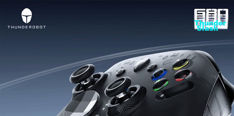 ThundeRobot G80 Thunder Blade Wireless Game Controller with HD Speaker, Force Feedback Switchable Joystick, Character Switching, Xbox-Like Bluetooth Motion Sensing PC Computer NS TV Steam White 1