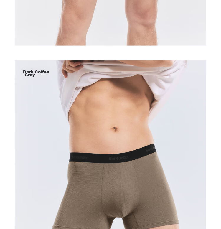 Banana Under Men's Breathable Mesh Cotton Boxer Briefs 100% Cotton Gusset Antibacterial Summer Sports Underwear 18
