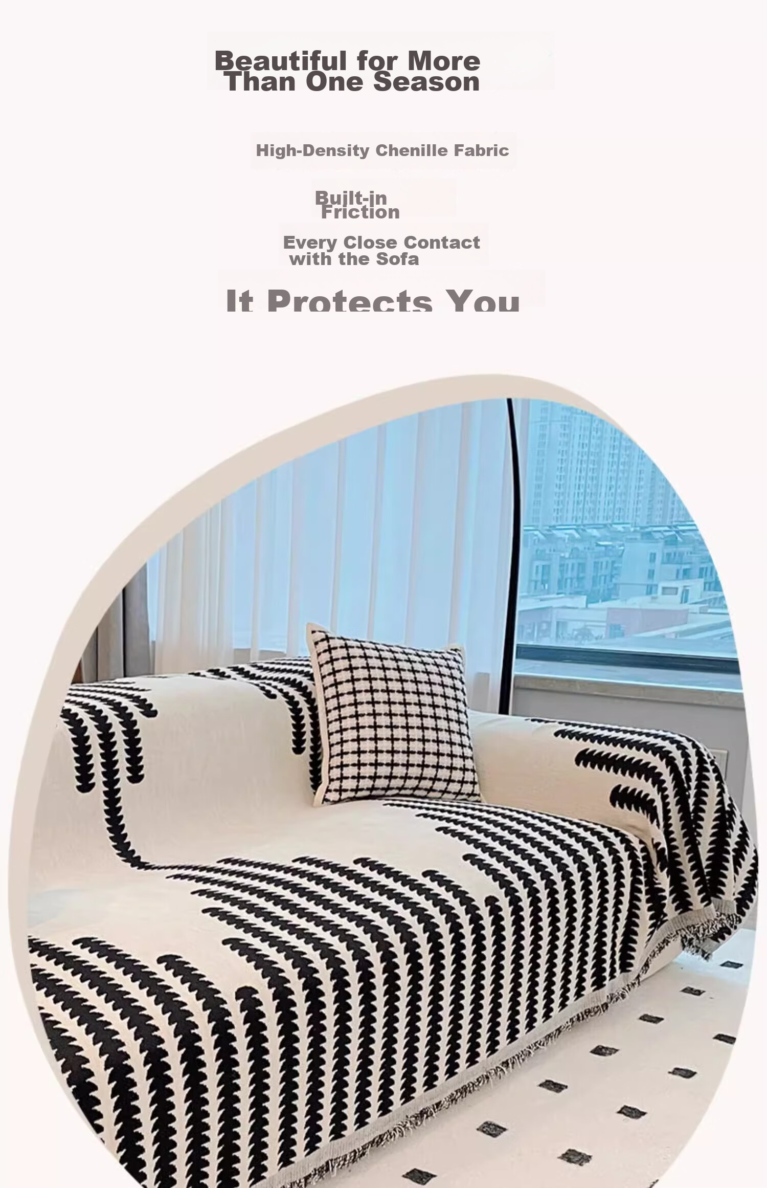 Premium Sofa Cover Cloth Sofa Towel 2026 New Four-Season Universal Full Cover Sofa Slipcover 180*260cm 4