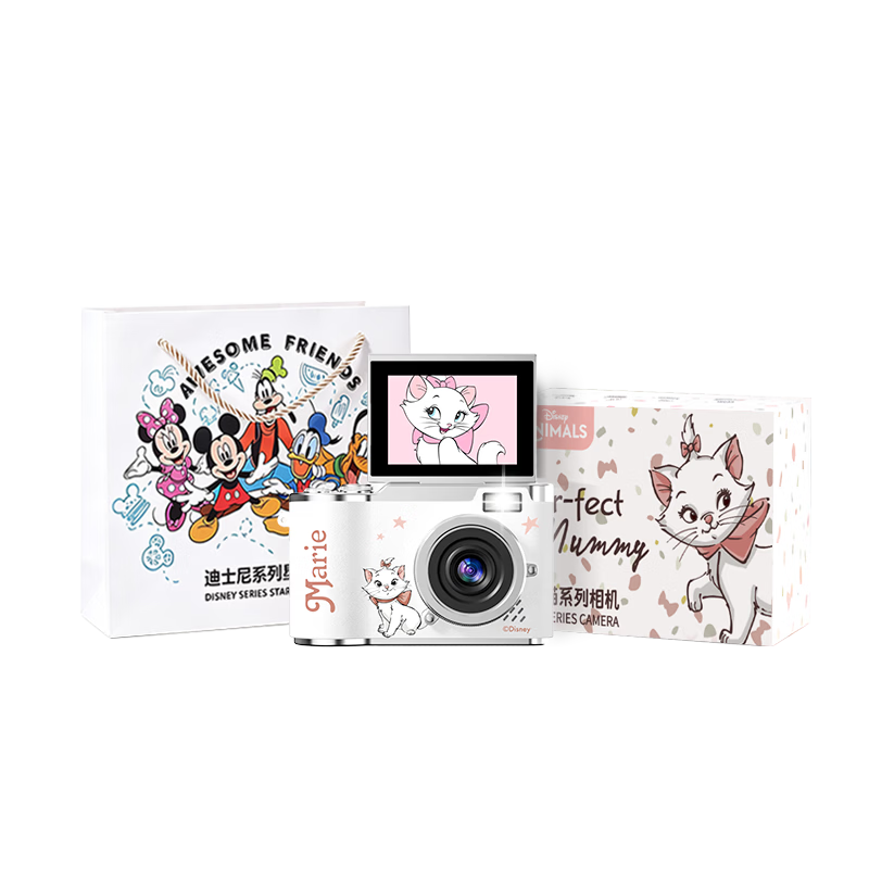Disney CCD Digital Camera with Flip Screen for Kids Instant Camera Student Selfie Birthday Gift for Girls