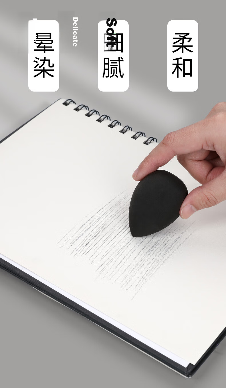 Surada Sketch Eraser Cotton Sketch Pencil Eraser Ball Eraser Pen Student Drawing Quick Sketch Sponge Ball Paper Eraser Makeup Sponge Tool DIY101 5