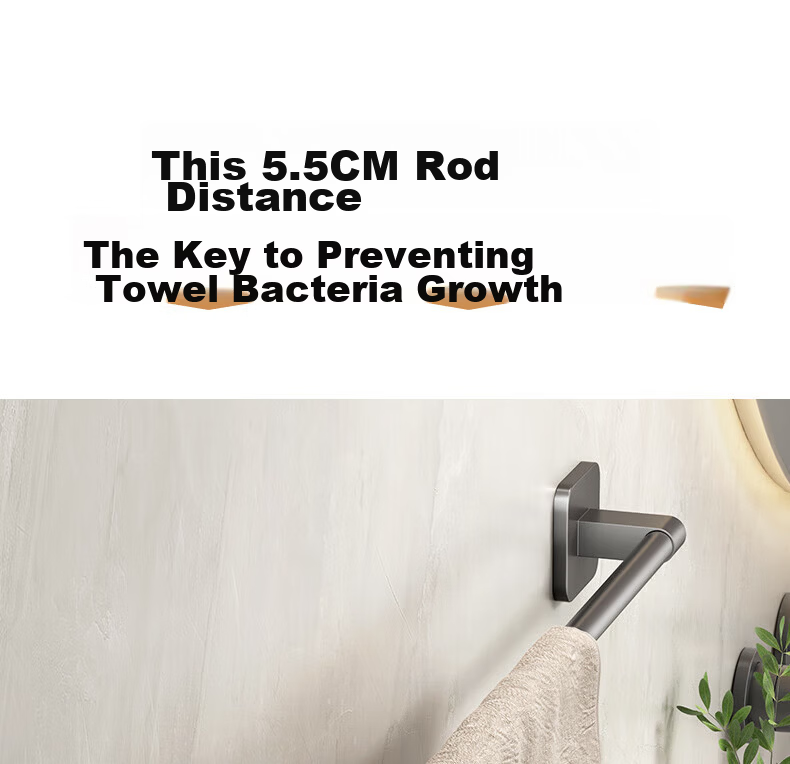 Xinpei Suction Cup Telescopic Towel Rack Bathroom No-Drill Slipper Storage Shelf Bath Towel Organizer Hanging Rod 6