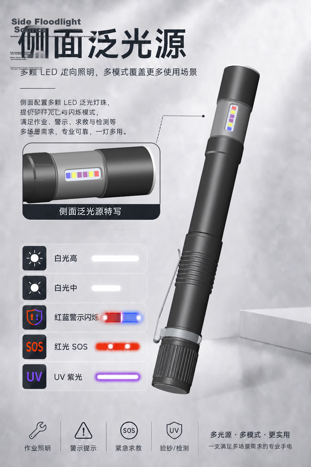 JD Jingzao Cat Teaser Laser Pointer Portable Long Battery Life Multi-Pattern Cat Toy with UV Light 5