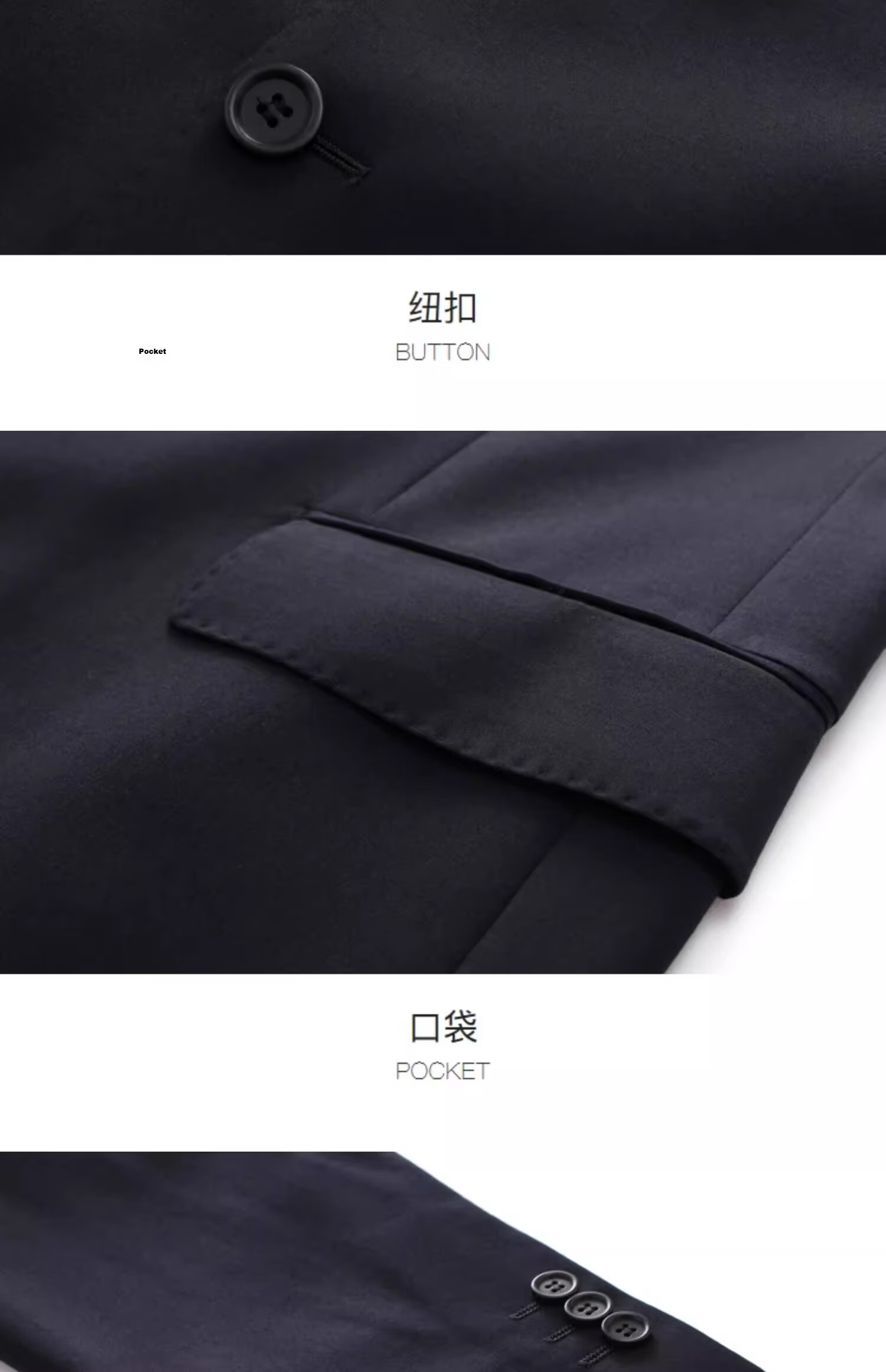 Youngor [95.5% Merino Wool] 2026 Autumn New Wedding Suit Jacket Navy Blue XL175/104A 15
