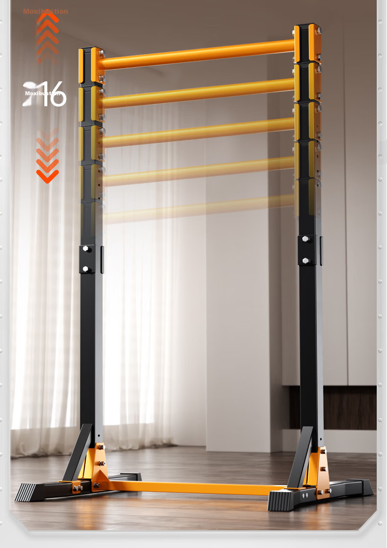 XTEP Home Pull-Up Bar Indoor Single and Double Bar Multifunctional Fitness Training Equipment for Men and Women Sports 14