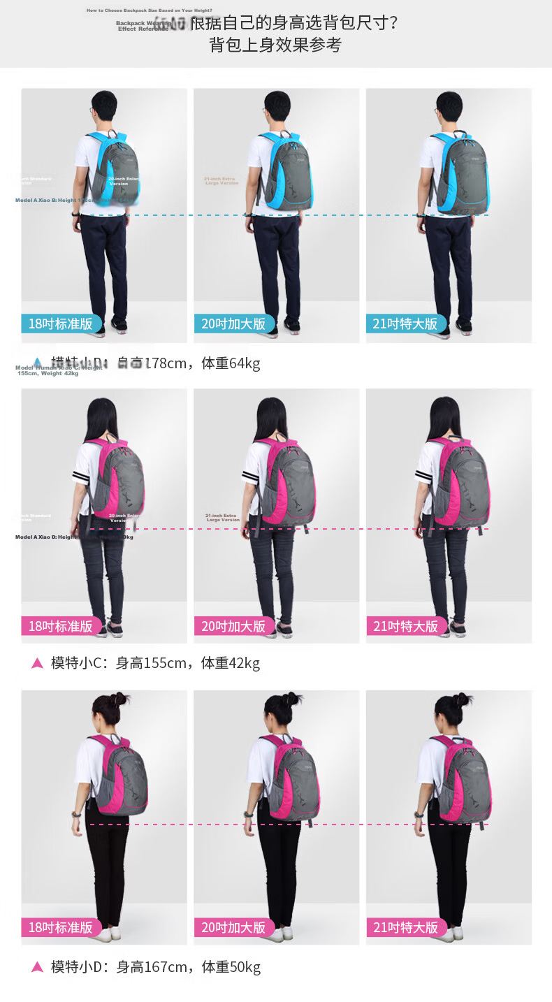 MIXI Casual Backpack Women Travel Bag Large Capacity School Bag High School Student 15-inch Laptop Bag Men Black 21 6